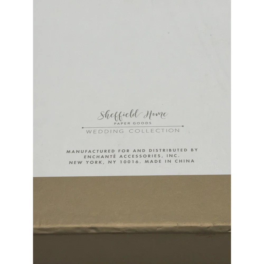 Sheffield Home Wedding Collection Best Day Ever Guest Book Cream Gold 160 Pages